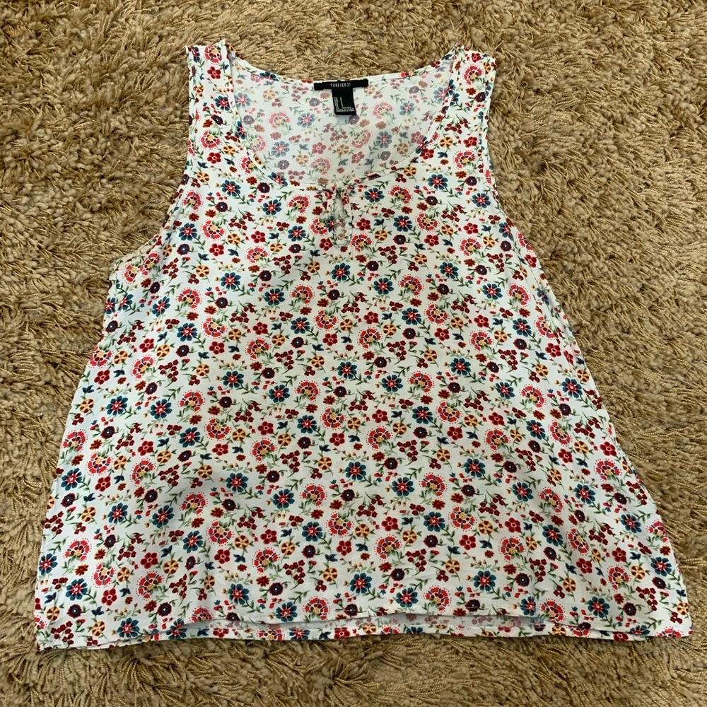 Flower Print Top
